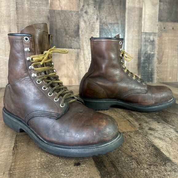 Red Wing 2233 Steel Toe Lace Up Work Boots Mens 9.5 H - Picture 1 of 12